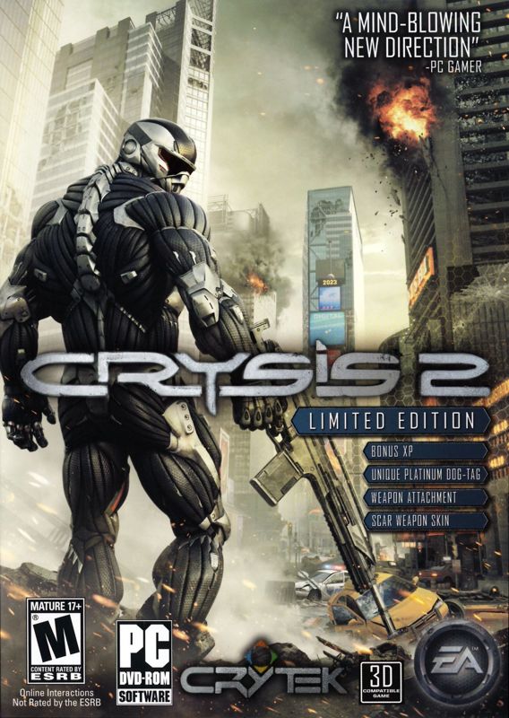 Crysis 2 box art for Xbox 360